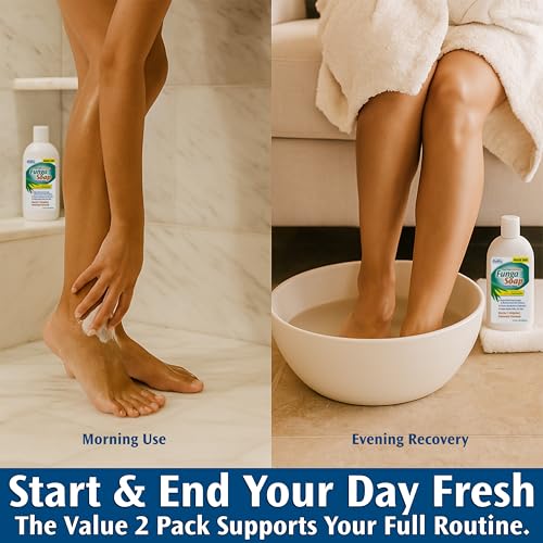 Image of Pedifix FungaSoap Cleansing Wash, 13.5 fl oz, Pack of 2 | Tea tree oil wash removes sweat, dirt and odor from feet and body while soothing itchy, irritated skin. Use daily.