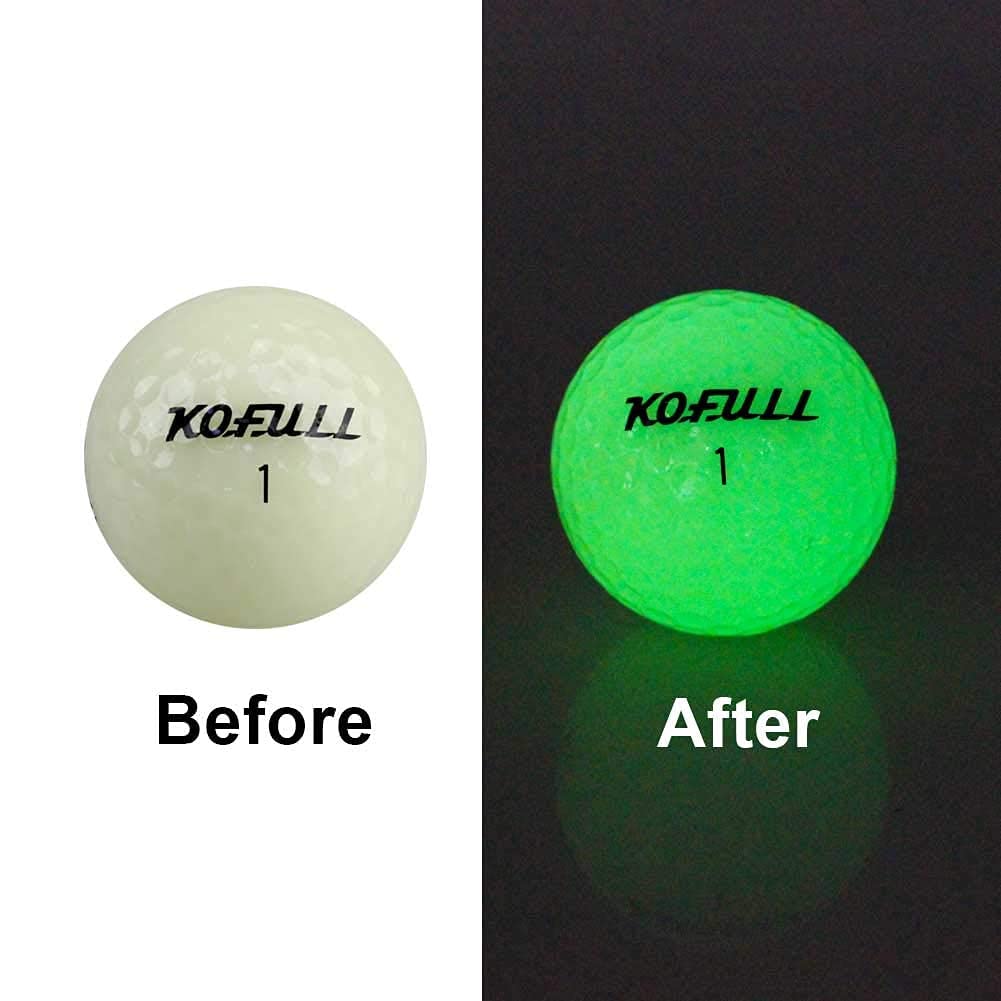 Logo personalizzato fluorescente incandescente nella pallina da Golf scura palli