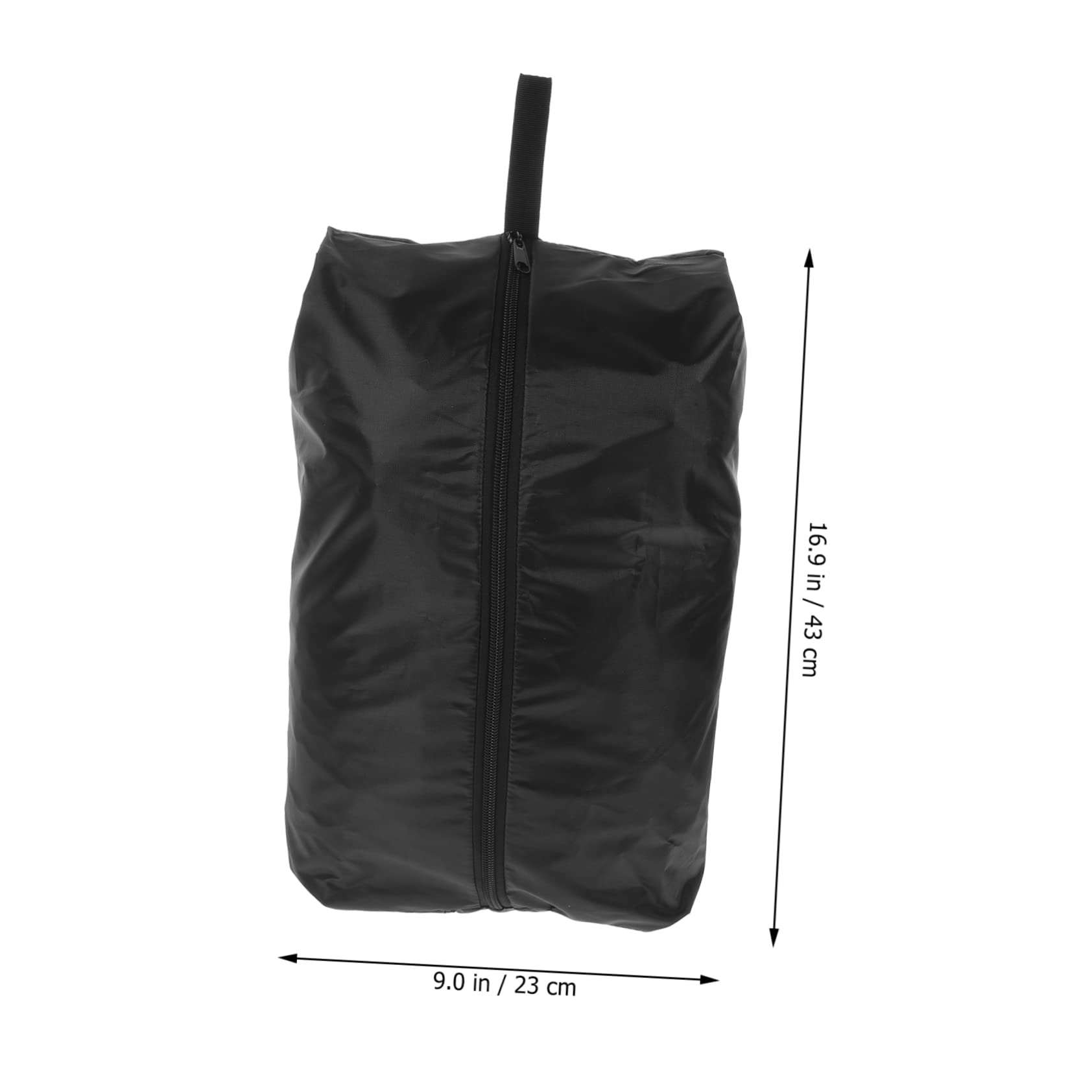 Sacchetti per Vestiti da Viaggio e Sacchetti per Scarpe Impermeabili Chiusura a Zip Portatili e Salvaspazio per Valigia Set da 4 Pezzi Neri per Viaggi Vacanze e Trasferte