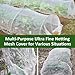 Ultra Fine Garden Netting, 4'x10' Plant Netting Pest Barrier for Garden Protection Row Cover Raised Bed Screen Mesh Greenhouse Mosquito Net, Protecting Tree Plants Vegetable Flowers Fruits