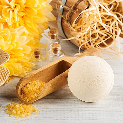 Nature's Beauty Oatmeal Fragrance-Free Bath Bomb Multi-Pack - Natural Hand Crafted, Non-Staining, Luxury Fizzy Spa Bomb, Sooth Dry + Itchy Skin Made W/ Almond + Coconut Oil, 4.6 Oz (4 Pack) #TOP5