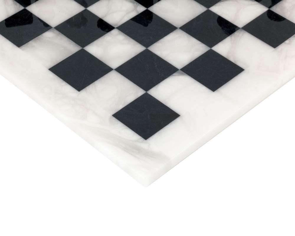 Blanco y Negro Alabastro Juego De Ajedrez 36.8cm