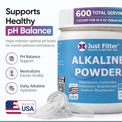 Image of Sodium Bicarbonate Powder Supports pH Balance - Potassium Bicarbonate Slow Release Formula for Better Absorption - Bicarb Potassium Powder Helps Reduce Body Acid - Bicarbonato De Sodio Supplement