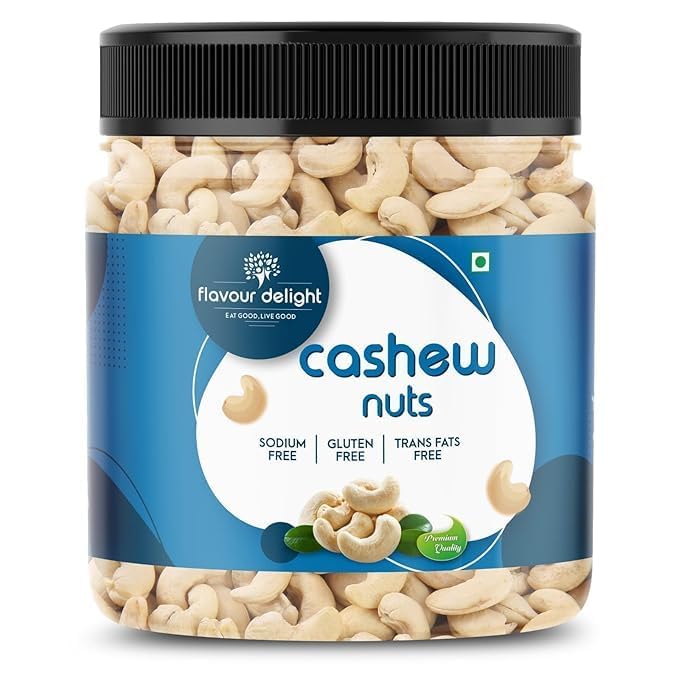 Image of Flavour Delight Premium Cashews (500g) | Whole Natural Kaju | Unsalted & Fresh | Perfect for Cooking & Snacking