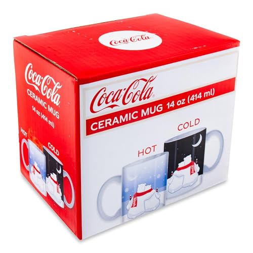 Taza cerámica Coca-Cola de osos polares 14 oz miniatura 2
