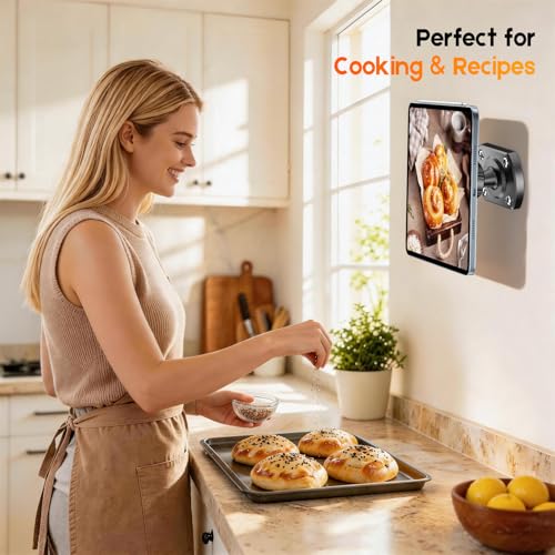 Soporte de pared para tablet anticaídas magnético con base de 360° 2