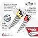 Wiha 66982 ErgoStar Ball End Hex L-Key Set, 22 Piece, Inch & Metric, Chrome Finish, Durable Holder