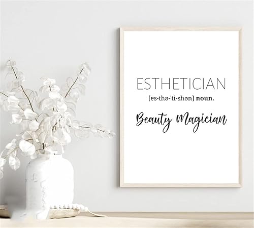NATVVA Póster de arte de pared de mago de belleza esteticista, impresiones en lienzo, pintura estética de habitación, obra de arte para decoración