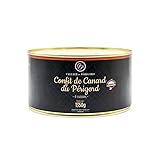 Cellier du Périgord - Confit de Canard du Périgord IGP 4 Cuisses 1350g - Cuit dans la Graisse de Canard - Viande Tendre et Fondante - Recette Traditionnelle du Sud-Ouest - Conserve Artisanale Sarlat