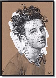 The 1975 Matty Healy Portrait Drawing - Giclée art print with Robbers lyrics A5 A4 A3 size artwork