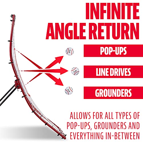 image for Franklin Sports Unisex Youth Return Franklin Sports Baseball Pitching 