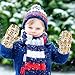 siphylline Cartoon Handmade Doll cute winter mittens waterproof toddler girl gloves guantes para nieve ni?a