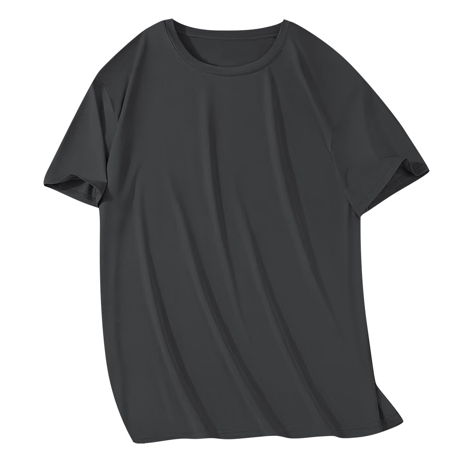 Mens Big and Tall T-Shirts Mesh Athletic Moisture Wicking Crewneck Tee Shirts Quick Dry Summer Tropical Beach Tops