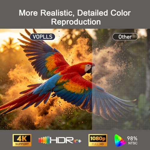 Image of VOPLLS 4600 ANSI Smart 4K Projector with WiFi & Bluetooth,Autofocus