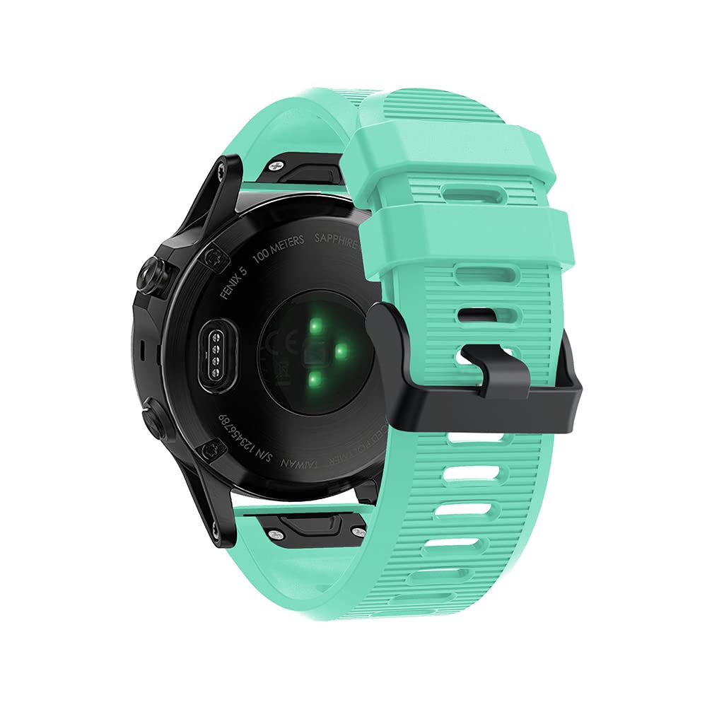 REYDA Silicone Strap Compatible with Garmin Descent MK1/MK2/MK2i/Mk3i 51mm, 26mm Quick Fit Watch Strap Soft Silicone Bracelet Wristband Replacement Strap for Garmin Quatix 8 51mm/7X Solar/6X Solar/3