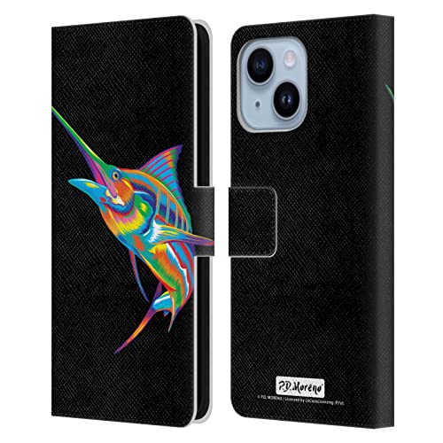 Étui en cuir P.D. Moreno Marlin pour iPhone 14 Plus coque portefeuille de haute qualité