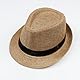 keland Fedora Trilby Hut Sommer Strohhut Panamahüte für Damen Herren (Khaki)