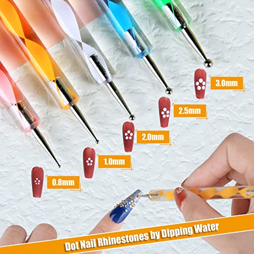 Teenitor TNT850 Nail Pen Designer, Stamp Nail Art Tool With 15Pcs Nail Painting Brushes, Nail Dotting Tool, Nail Foil thumb #5