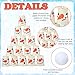 Seenelling 45 Pcs Winter Christmas Snowball Bowling Set Snowman Bowling or Toss Game 30 Paper Cups 15 Balls Holiday Party Game for Xmas Family Indoor Outdoor Party Supplies