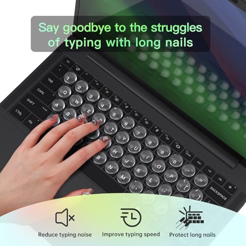 110 adhesivos de vidrio para teclado, ultra transparentes miniatura 4