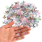 Contenu de l'emballage : obtenez 210 mini papillons en résine dans l'emballage, en quantité suffisante pour répondre à vos besoins et utilisations de décoration.