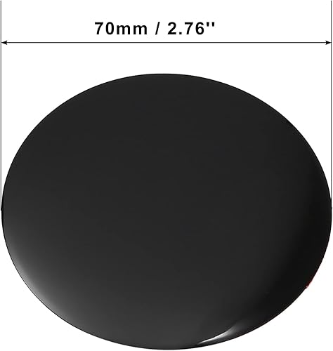 Miniatura 7 de X AUTOHAUX 4 unidades, 2.539 in, color negro, universal, para rueda central, emblema, calcomanía