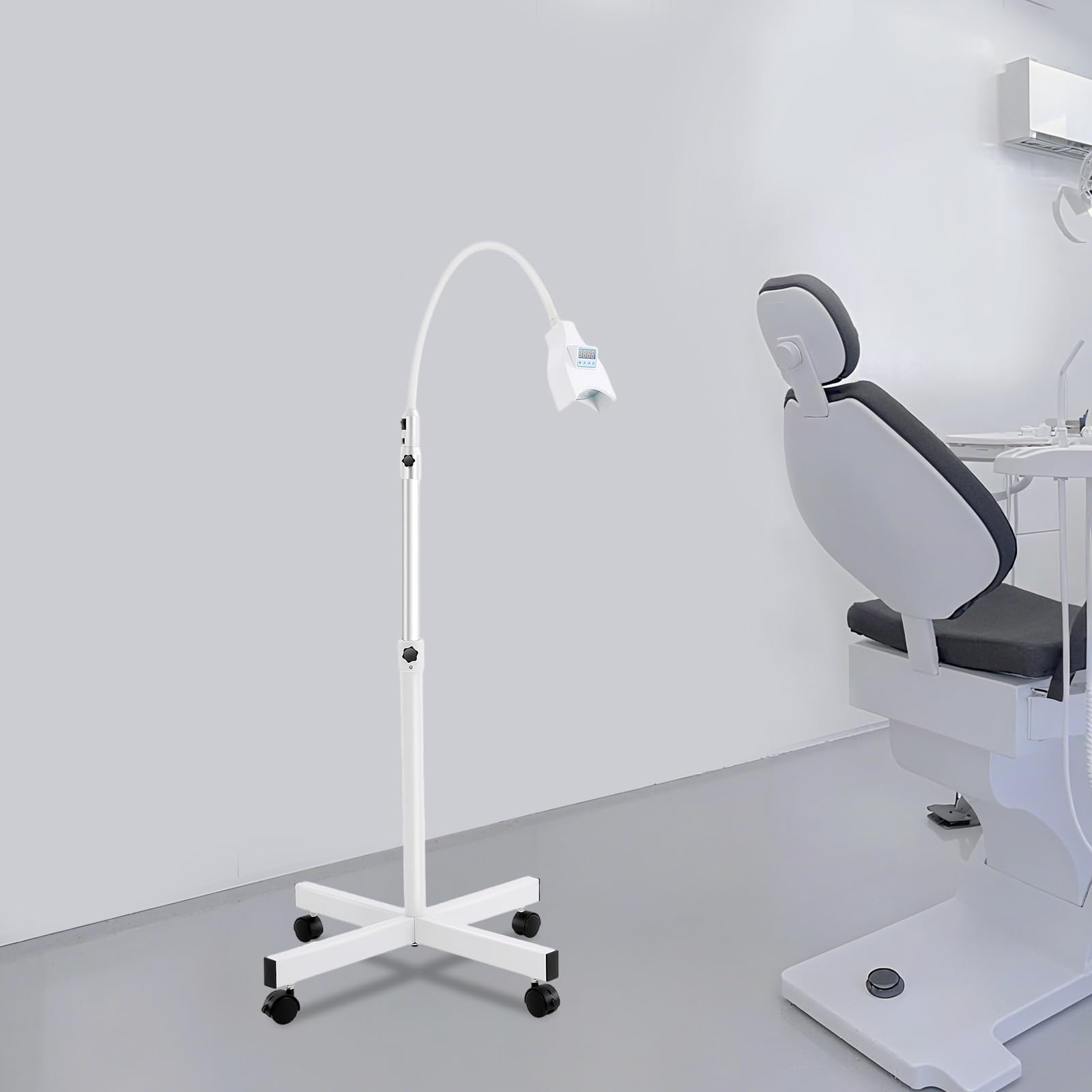 Dispositivo de blanqueamiento dental, dispositivo de blanqueamiento dental de 21 W, rango de tiempo ajustable, dispositivo de blanqueamiento dental LED, 3 aumentos, luz blanqueadora de