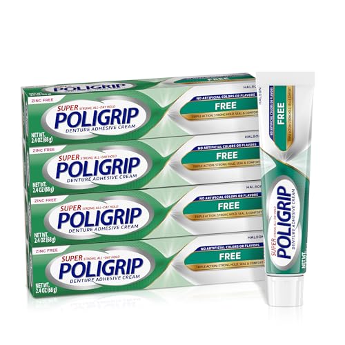 Super Poligrip Zinc Free Denture and Partials Adhesive...