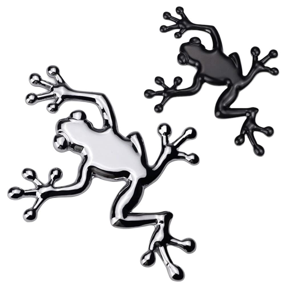1Pcs Fashion 3D Metal Car Decoration Metal Frog Adhesive Car Badge Emblem Sticker for Universal Car Moto Bike Car Styling