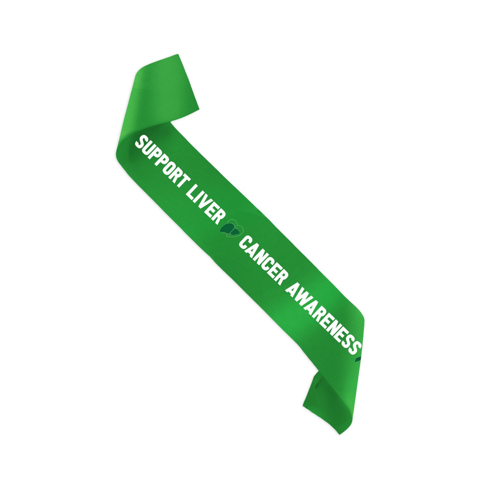 Support Liver Cancer Awareness Sash Decorations Inspirational Green Sash For Liver Cancer Awareness