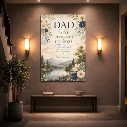 Art mural de foi premium | Impression sur toile verticale avec châssis de 3 cm - 2