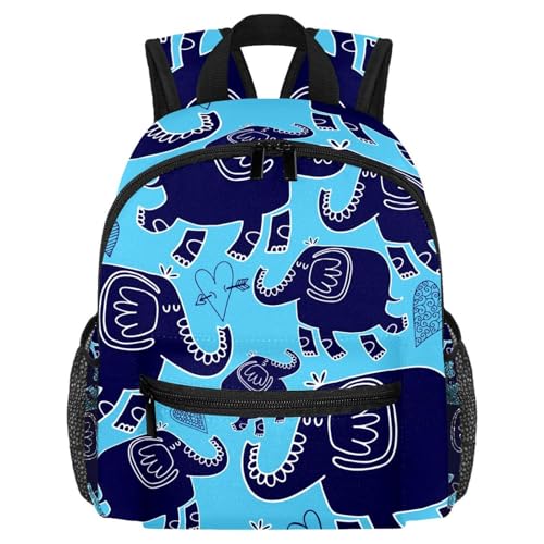 Sac à dos éléphants et cœurs multicolore résistant pour garder les boissons à portée de main