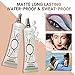 LOKFAR 2 Pack Matte Eyeshadow Primer for Oily Lids White Eyeshadow No Crease Eye Primer Makeup Eyeshadow Base Waterproof & Smudge-proof & Long Lasting Cream Liquid Eye-shadow for All Shadows (Set A)