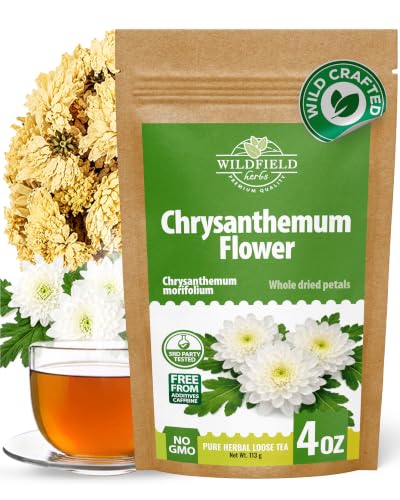 4 oz. Chrysanthemum Flower Herbal Tea (Chrysanthemum Morifolium) - 113g Dried Chrysanthemum Petals Herb Té De Crisantemo