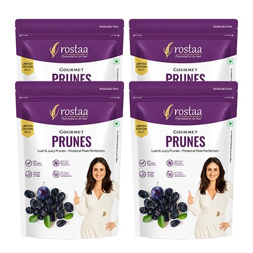 Image of Rostaa Gourmet Prunes 227 gms | Boosts Gut, Bone & Heart Health | Helps Manage Blood Sugar | High in Fiber & Antioxidants | Premium 100% Natural Snack