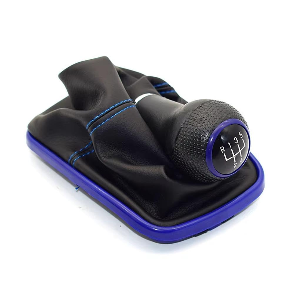 Poanbcgy 5 Speed 12Mm 1999-2004 5/6 Speed Blue Gear Shift Knob For Golf 4 Iv Mk4 Gti R32 For Bora For Jetta Auto Parts(5 Speed)