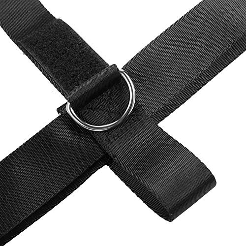 Moocy Profession 2 Pack All-Legs 4 Ring Ankle Strap For Cable Machine， Glute Kickback Ankle Strap Great For Booty Butt Workout，Cable Machine Foot Strap #TOP6