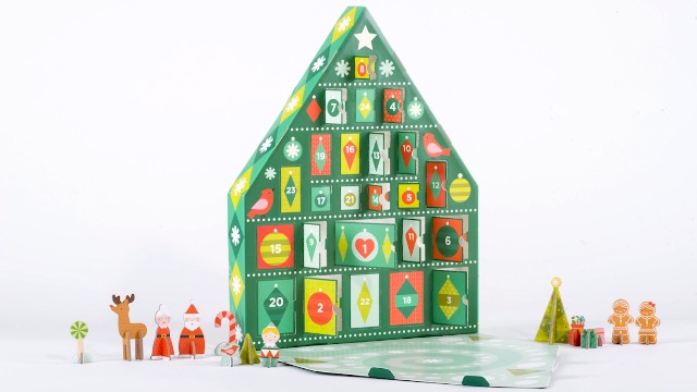Petit Collage Tree Pop-Out Advent Calendar