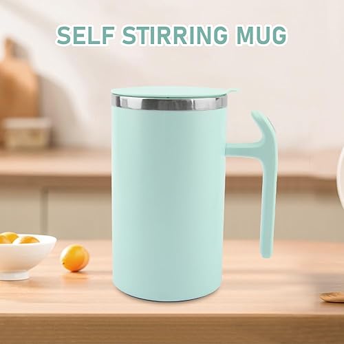 Miniatura 8 de Taza de café autoagitable, taza de café eléctrica automezclable, taza magnética automática portátil de acero inoxidable para café en polvo, leche,