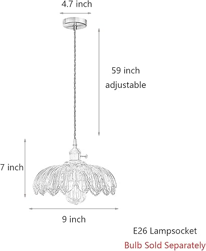 Miniatura 2 de Lámpara Colgante De Vidrio Blanco Leche Con Paraguas De 9.8 Pulgadas De Mediano, Detalles De Latón Dorado Y Interruptor, Lámpara Colgante De Techo