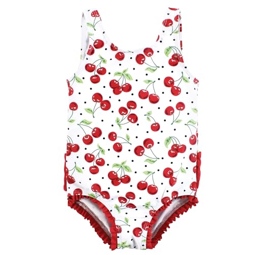 Maillot de bain fille anti-irritation taille 5T Hudson Baby motif cerise