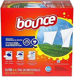 Bounce 2 Boxes Outdoor Fresh Dryer Sheets, total 320 sheets