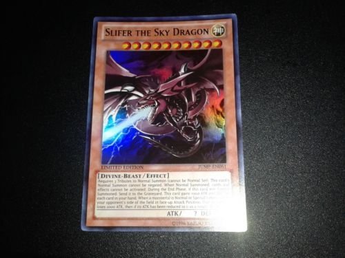Amazon.com: Konami Yugioh Slifer The Sky Dragon God Card JUMP-EN061 Ultra  Rare FOIL Playable : Toys & Games