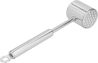 FLEXMAN Meat Tenderizer Mallet, Stainless Steel Meat Tenderizer Tool, Dual Side Meat Hammer, Meat Tenderizer Mallet, Meat Mallet for Chicken, Conch, Veal Cutlets, Beef