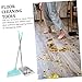 WOFASHPURET 1set Handle Broom and Dustpan for Household Cleaning Indoor Broom Kit with Dustpan for All Efficient Garbage Collection and Storage
