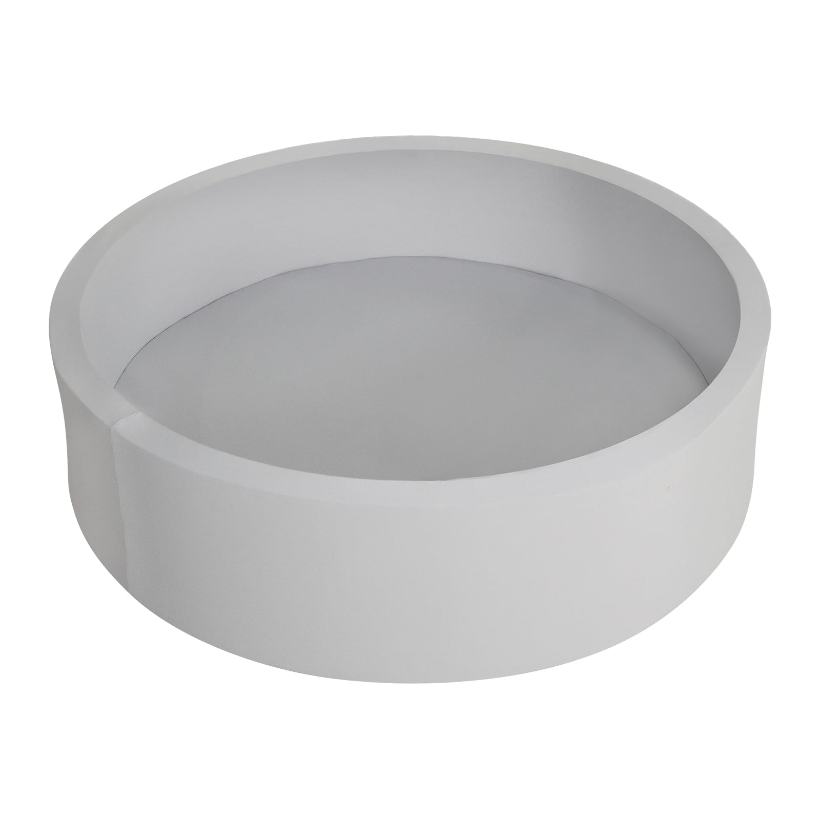 IAGBIBUI Large Ball Pit for Toddlers, Round 47.2" x 13.8" Soft Foam Ball Pit Pool Playpen for Kids, Ideal Gift for Babies Indoor and Outdoor Game, Balls NOT Included- Grey