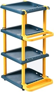 organizer do przechowywania butów 4 Tier Stackable Stojak Na Buty Wąskie Stojaki Na Buty Prosta Wieża Obuwia Gospodyni Z Parasolem Stojak I Haczyk Mała Półka Butów Do Sypialni (Color : Shoe rack B)