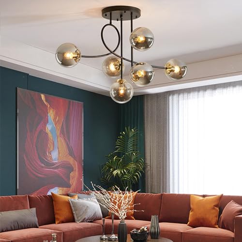 Lámpara colgante vintage de 6 luces E27 para decoración de loft y cocina moderna 5