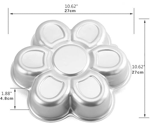 Miniatura 5 de Molde para hornear pastel de flor de ciruelo de 10 pulgadas - aleación de aluminio