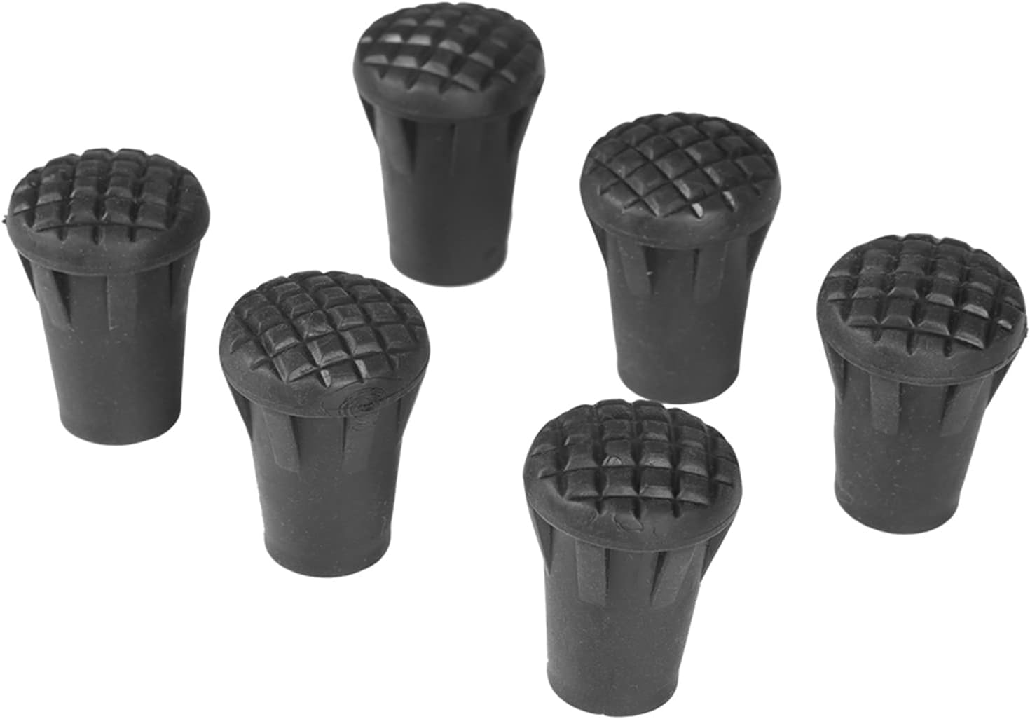 Trekking Pole Tips 6pcs Hiking Pole Caps Rubber Tips End Walking Pole